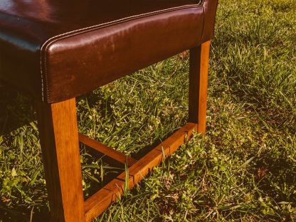Leather Oak Dining Chair