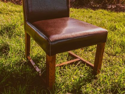 Leather Oak Dining Chair