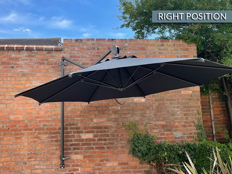 Turino Wall Parasol | Damaged Box-Garden Furniture Centre-MidInstock,instock,MidRange,Parasols,Cantilever Parasols Parasols,Wall Mounted Parasols Parasols,Wall Mounted Parasols,Sale,Ex-Display,Showroom exdis-{collection_title}
