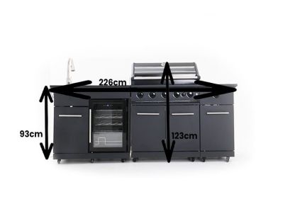 Island Four Burner Kitchen BBQ 