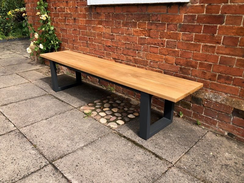 Edge Teak Backless Bench | FSC® Certified-Garden Furniture Centre-MidInstock,instock,MidRange,Outdoor Furniture,Teak Garden Furniture,Benches,FSC®,Teak Benches Benches,Backless-{collection_title}