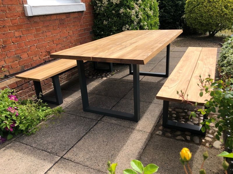 Edge Teak Table | FSC® Certified-Garden Furniture Centre-HighRange,Showroom exdis,Outdoor Furniture,Teak Garden Furniture,FSC®,Dining Table,Outdoor Dining-{collection_title}