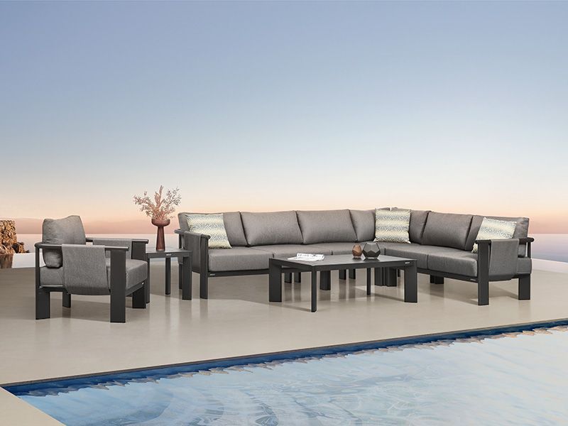 Ligo Corner Set with Coffee Table-Garden Furniture Centre-HighRange,Outdoor Furniture,Corner Lounge Units,Lounge Suites & Sets,HIGOLD Range-{collection_title}