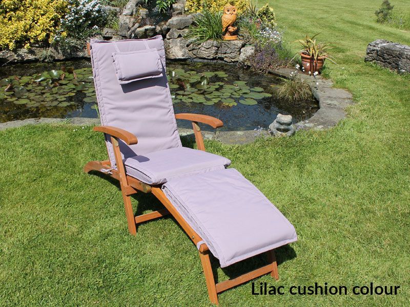 Vintage Steamer Lounger Chair -Garden Furniture Centre-MidInstock,instock,MidRange,Outdoor Furniture,Teak Garden Furniture,Loungers & Daybeds,Teak,Teak Loungers,Teak Loungers Loungers,Loungers-{collection_title}