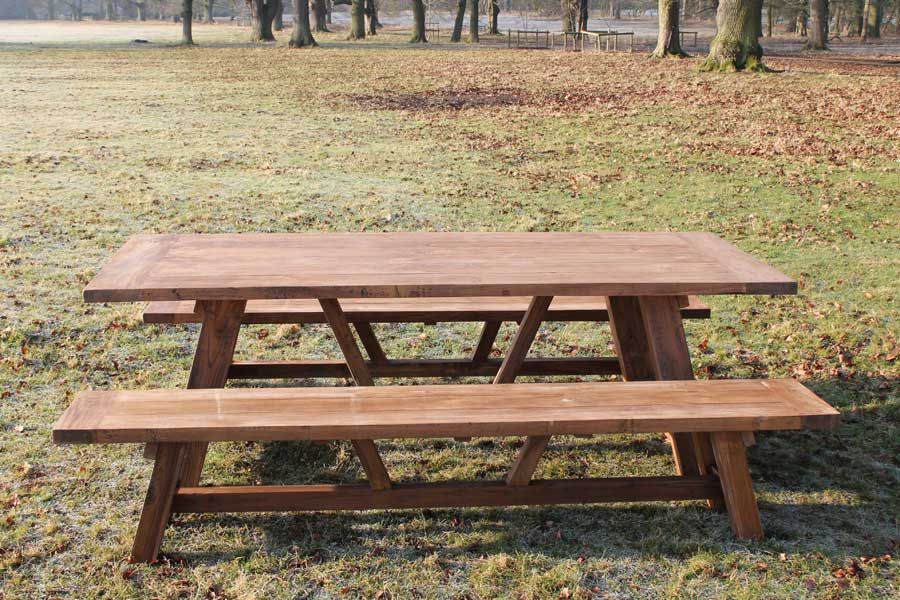 Lombok Bench Set-Garden Furniture Centre-HighRange,Dining Set,Outdoor Furniture,Teak Garden Furniture,Picnic Tables,Outdoor Dining,Teak,Benches,Tables,Teak Sets,Teak Tables-{collection_title}