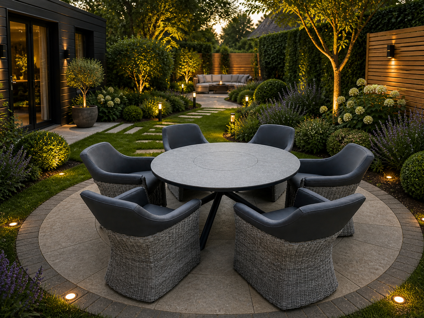 London 6 Chair Dining set | 1.5m