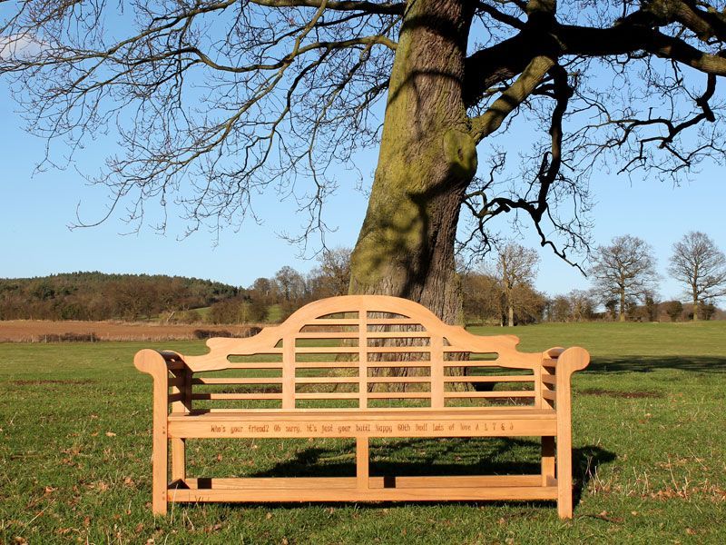 Lutyens 1.9m Bench | FSC® Certified-Garden Furniture Centre-HighRange,Active,park benches,Outdoor Furniture,Benches,FSC®,Lutyens Bench Range,Teak Benches Benches,Memorial Benches,Lutyens Benches,Teak,Teak Benches-{collection_title}