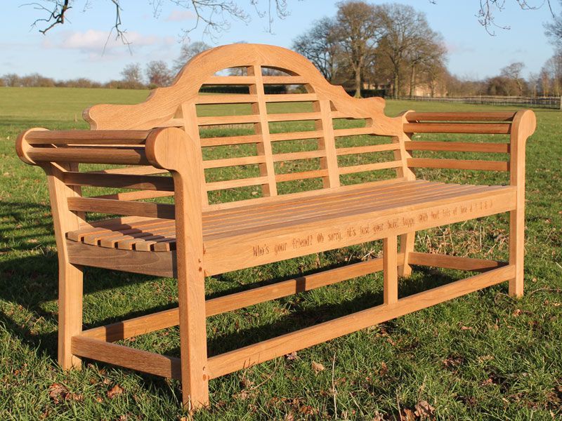 Lutyens 1.9m Bench | FSC® Certified-Garden Furniture Centre-HighRange,Active,park benches,Outdoor Furniture,Benches,FSC®,Lutyens Bench Range,Teak Benches Benches,Memorial Benches,Lutyens Benches,Teak,Teak Benches-{collection_title}