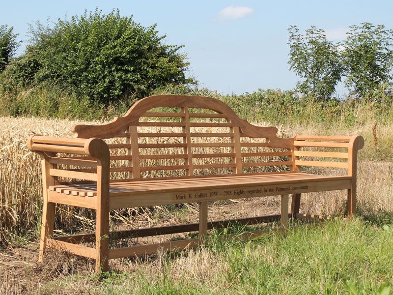 Lutyens 2.4m Bench | FSC® Certified-Garden Furniture Centre-HighRange,Active,Benches,Outdoor Furniture,Lutyens Bench Range,Teak Benches Benches,Memorial Benches,Lutyens Benches,FSC®,park benches-{collection_title}