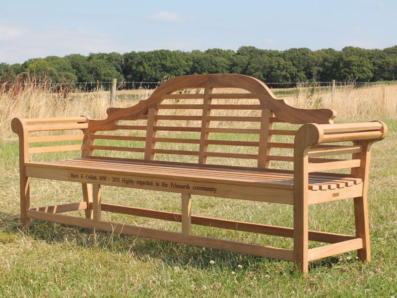 Lutyens 2.4m Bench | FSC® Certified-Garden Furniture Centre-HighRange,Active,Benches,Outdoor Furniture,Lutyens Bench Range,Teak Benches Benches,Memorial Benches,Lutyens Benches,FSC®,park benches-{collection_title}
