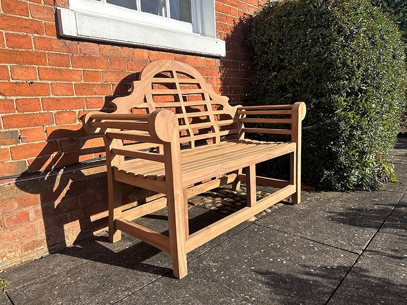 Lutyens Teak Bench 165cm-Garden Furniture Centre-MidInstock,instock,MidRange,park benches,Teak,Benches,Outdoor Furniture,Teak Benches Benches,Lutyens Benches,Teak Benches-{collection_title}