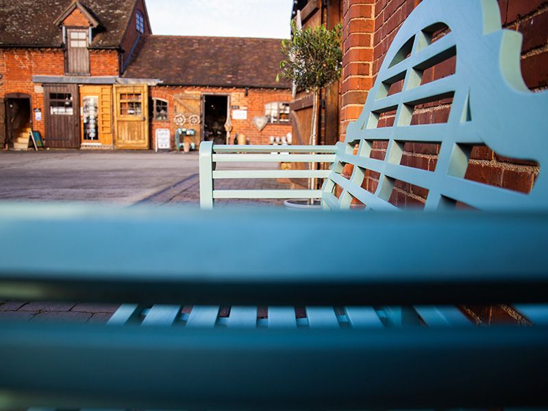 Lutyens Teak Bench 165cm | Painted-Garden Furniture Centre-MidInstock,instock,MidRange,park benches,Benches,Lutyens Bench Range,Teak Benches Benches,Lutyens Benches-{collection_title}