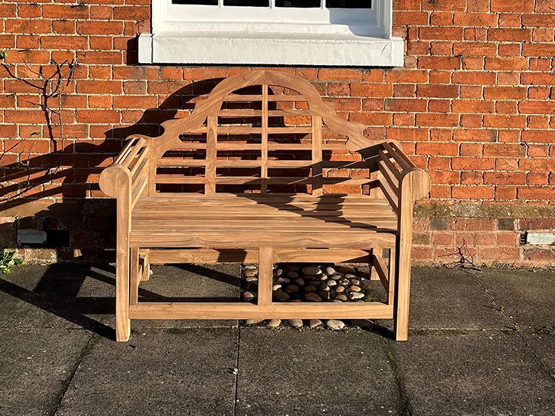 Lutyens Teak Bench 165cm-Garden Furniture Centre-MidInstock,instock,MidRange,park benches,Teak,Benches,Outdoor Furniture,Teak Benches Benches,Lutyens Benches,Teak Benches-{collection_title}