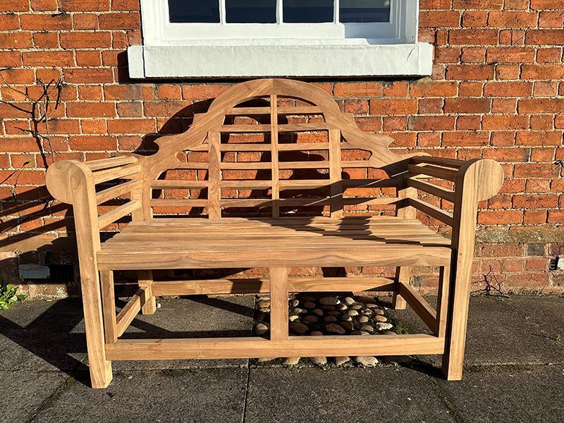 Lutyens Teak Bench 165cm-Garden Furniture Centre-MidInstock,instock,MidRange,park benches,Teak,Benches,Outdoor Furniture,Teak Benches Benches,Lutyens Benches,Teak Benches-{collection_title}