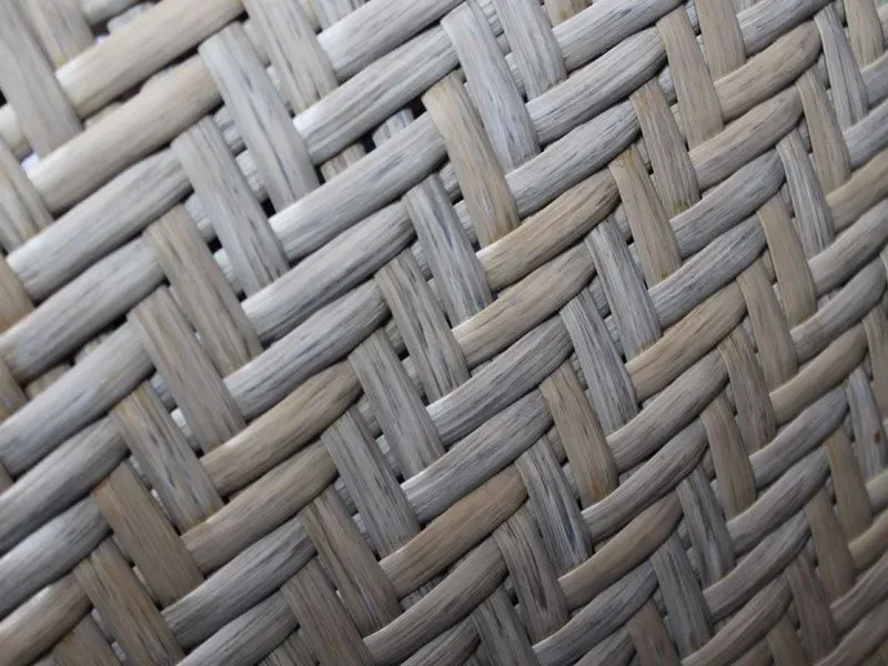 Close-up of Abaco XF premium marine grade rattan weave used on Meteor outdoor furniture range