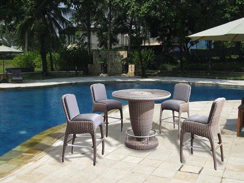 Meteor Round Bar Set-Garden Furniture Centre-HighRange,Outdoor Dining,Outdoor Furniture,Rattan Furniture,Bars & Bar Sets,Meteor Range,Rattan,Rattan Sets,Meteor-{collection_title}