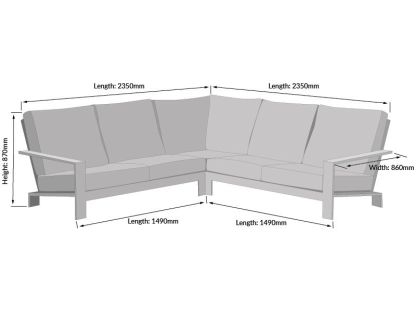 Madrid Corner Sofa Set | BLACK FRIDAY MONTH