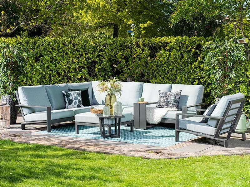 Madrid Corner Sofa Set-Garden Furniture Centre-HighRange,Outdoor Furniture,Metal Furniture,Corner Lounge Units,Metal,Metal Sets,Black Friday Month-{collection_title}