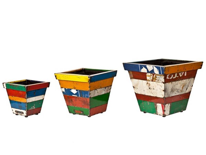 Madrid Square Planter (Set Of Three)
