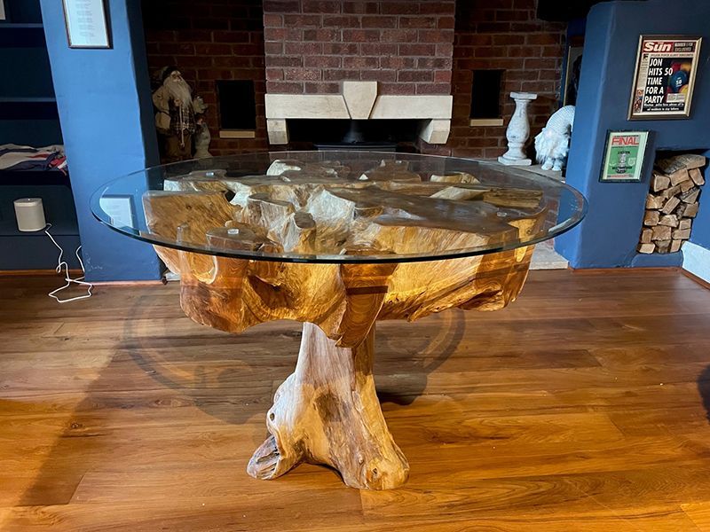 Naga Reclaimed Teak Root Dining Table-Garden Furniture Centre-Root,HighRange,Dining Table,Indoor Dining-{collection_title}