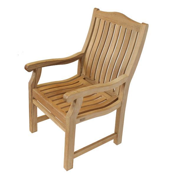 Malvern Teak Armchair | FSC® Certified -Garden Furniture Centre-Indoor Dining,MidInstock,instock,MidRange,Dining Chair,Showroom exdis,Teak,Outdoor Furniture,Teak Garden Furniture,FSC®,Outdoor Dining,Teak Chairs-{collection_title}