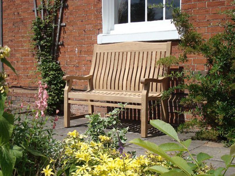 Malvern Teak Bench 120cm | FSC® Certified-Garden Furniture Centre-MidInstock,instock,MidRange,Active,park benches,Teak,Benches,Outdoor Furniture,FSC®,Teak Benches Benches,Memorial Benches,Teak Benches-{collection_title}