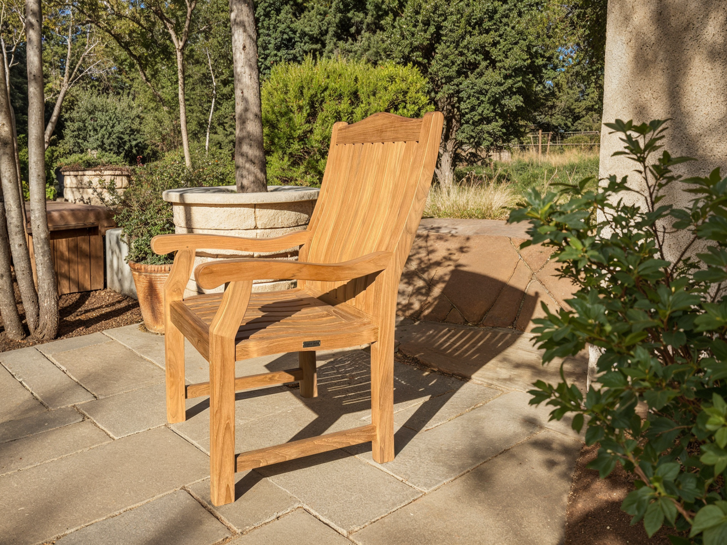 Malvern Teak Armchair | FSC® Certified -Garden Furniture Centre-Indoor Dining,MidInstock,instock,MidRange,Dining Chair,Showroom exdis,Teak,Outdoor Furniture,Teak Garden Furniture,FSC®,Outdoor Dining,Teak Chairs-{collection_title}