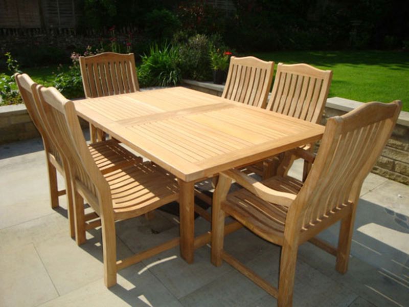 Malvern Medium Teak Dining Set | FSC® Certified -Garden Furniture Centre-HighRange,Tables,Dining Set,Teak,Outdoor Furniture,Teak Garden Furniture,FSC®,Outdoor Dining-{collection_title}