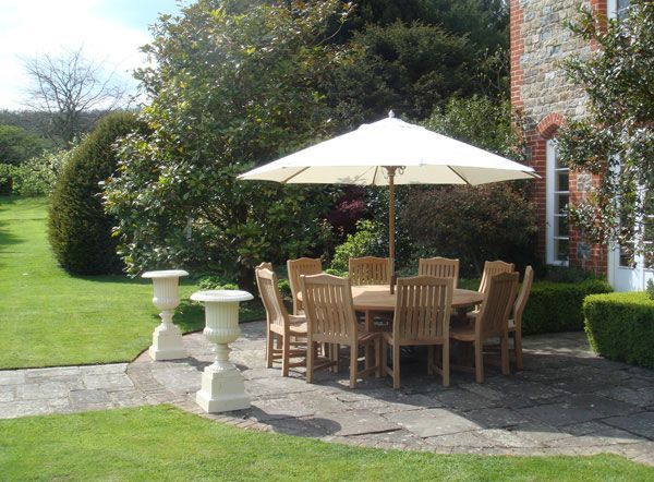 Malvern Teak 10 Chair Dining Set | FSC® Certified -Garden Furniture Centre-HighRange,Tables,Dining Set,Teak,Outdoor Dining,FSC®-{collection_title}