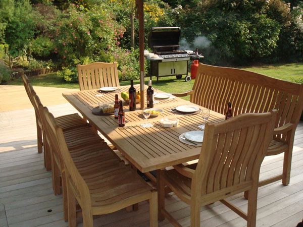 Malvern Teak Dining Set 6 | FSC® Certified-Garden Furniture Centre-HighRange,Tables,Dining Set,Teak,FSC®,Outdoor Dining-{collection_title}