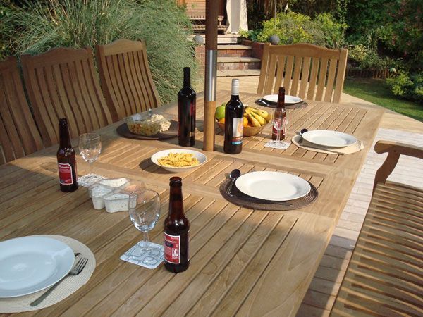 Malvern Teak Dining Set 6 | FSC® Certified-Garden Furniture Centre-HighRange,Tables,Dining Set,Teak,FSC®,Outdoor Dining-{collection_title}