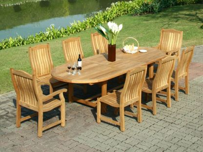 Malvern 8 Chair Dining Set | FSC® Certified 