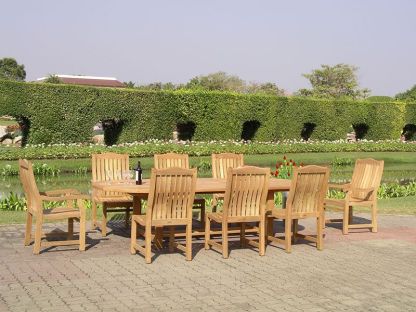 Malvern 8 Chair Dining Set | FSC® Certified 