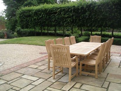 Malvern Luxury 10 Chair Teak Dining Set | FSC® Certified 