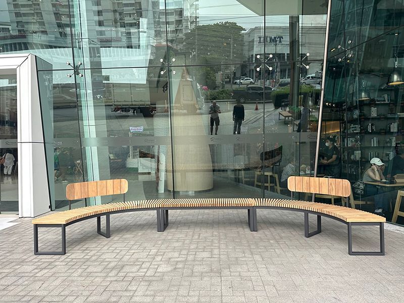 Mandalay Curved Backless Bench | FSC® Certified | Goodwood Ex-Display-Garden Furniture Centre-Ex-Display,Backless,Benches,FSC®,Teak Benches Benches,Trade Show ExDis,Sale-{collection_title}