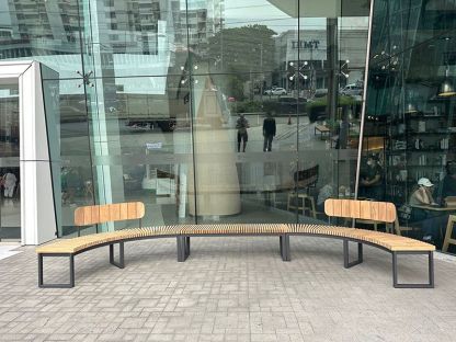 Optional Mandalay Backrest - Fits Curved Backless Bench Only 