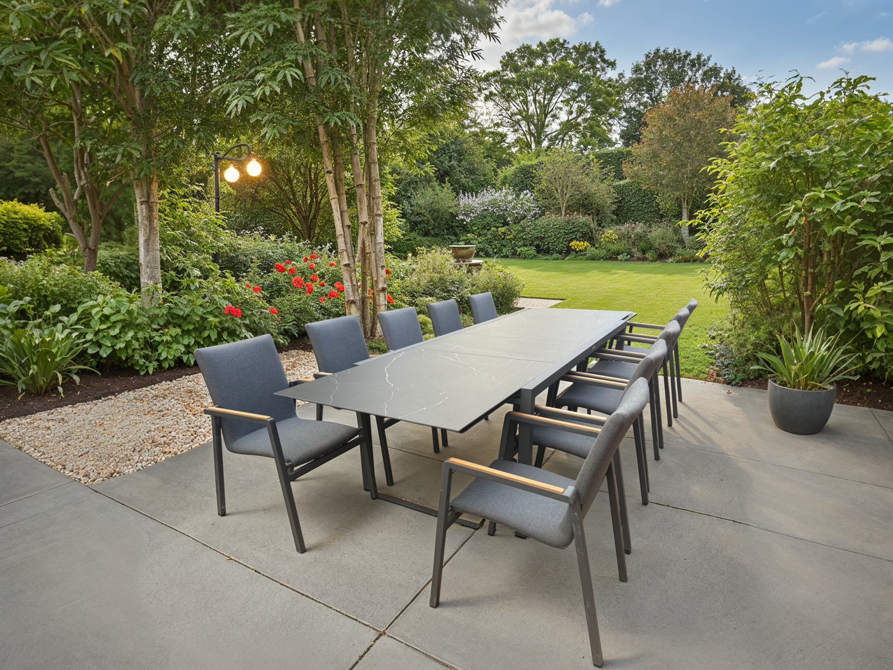 Mandalay Extending 10 Chair Dining Set-Garden Furniture Centre-Outdoor Furniture,Outdoor Dining-{collection_title}