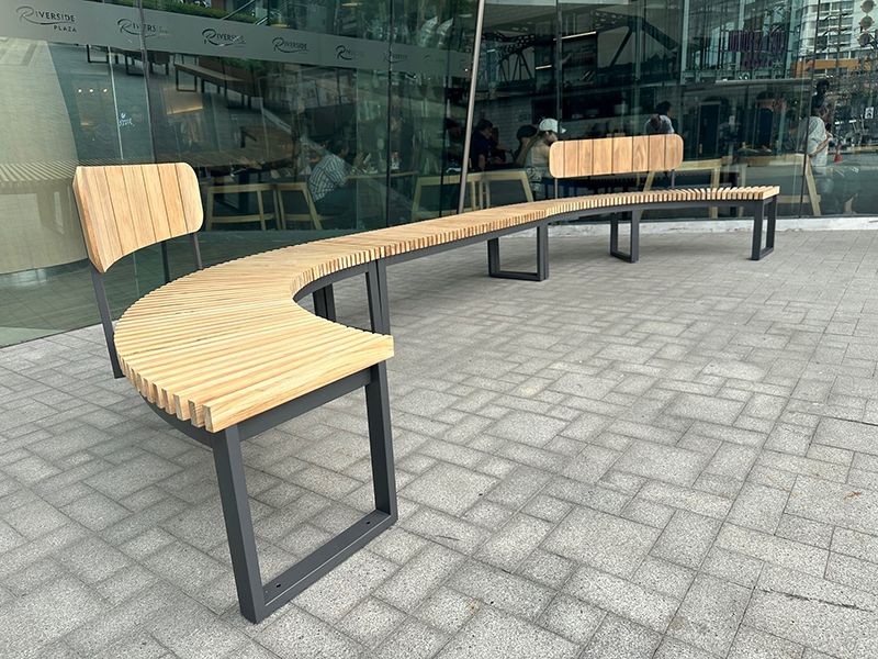 Optional Mandalay Backrest - Fits Curved Backless Bench Only 