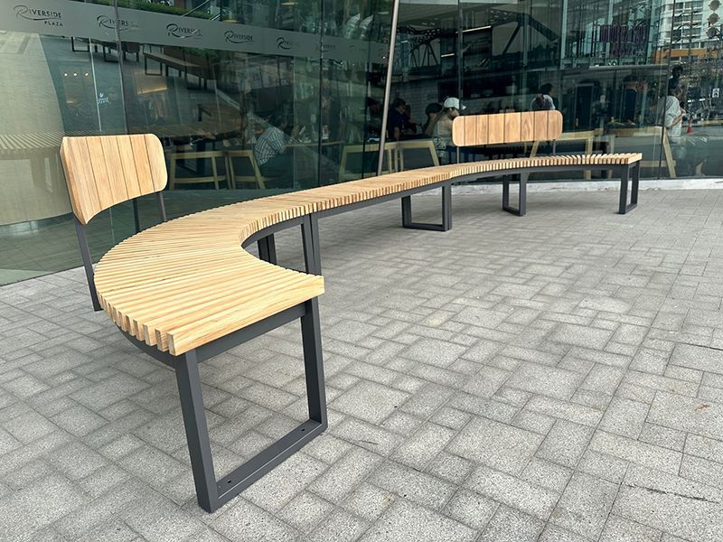 Optional Mandalay Backrest - Fits Curved Backless Bench Only 