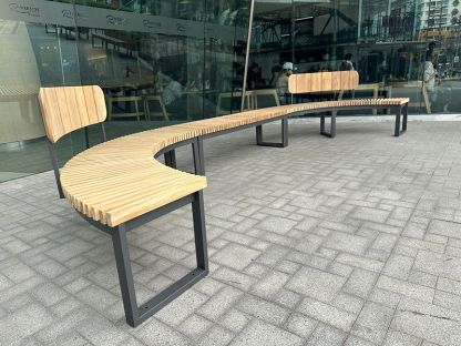 Optional Mandalay Backrest - Fits Curved Backless Bench Only 