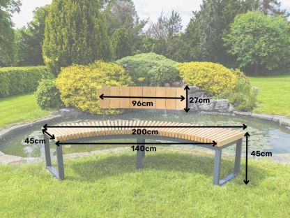 Mandalay Curved Backless Bench | FSC® Certified | Pre-Order