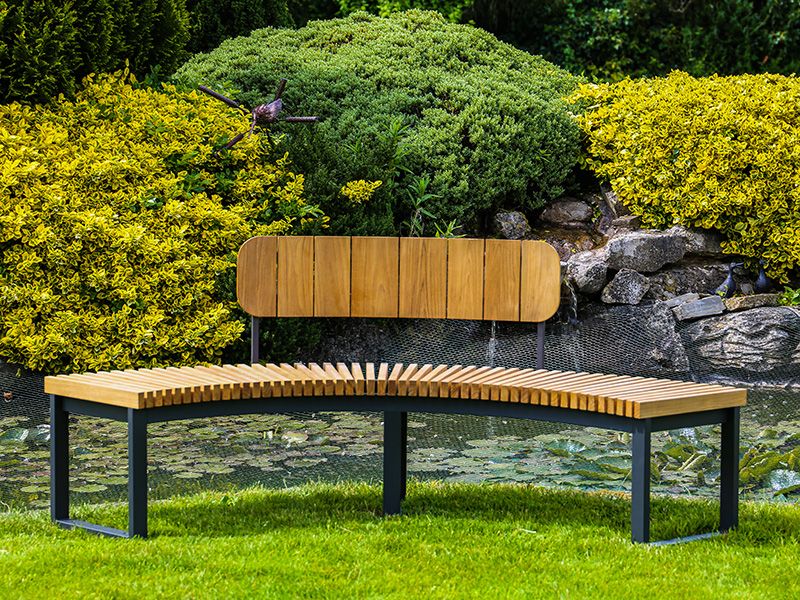 Optional Mandalay Backrest - Fits Curved Backless Bench Only 