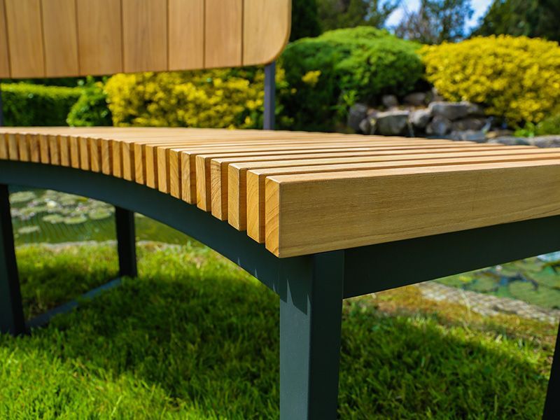 Mandalay Curved Backless Bench | FSC® Certified | Goodwood Ex-Display-Garden Furniture Centre-Ex-Display,Backless,Benches,FSC®,Teak Benches Benches,Trade Show ExDis,Sale-{collection_title}
