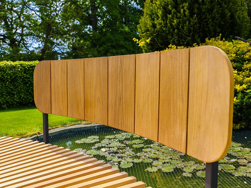 Optional Mandalay Backrest - Fits Curved Backless Bench Only 