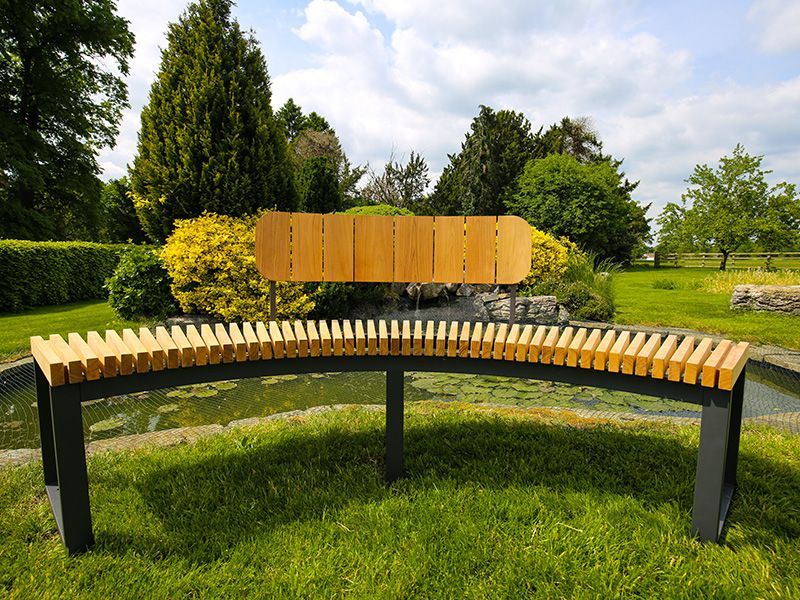 Outer Backrest | Mandalay Curved Bench-Garden Furniture Centre-LowRange,Benches,Teak Benches Benches,Curved Benches,Backless-{collection_title}