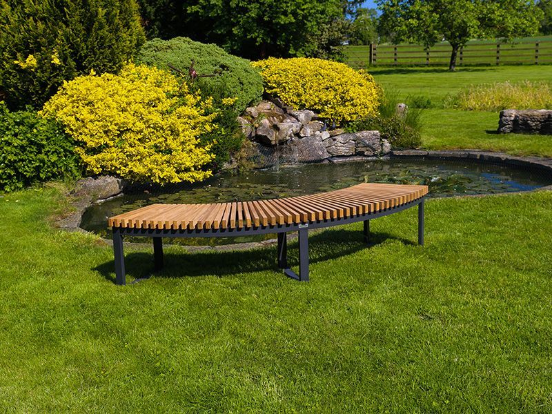 Mandalay Curved Backless Bench | FSC® Certified-Garden Furniture Centre-MidInstock,instock,MidRange,Backless,Outdoor Furniture,Teak Garden Furniture,Benches,FSC®,Teak Benches Benches,Tree Benches,Curved Benches,Teak,Teak Benches-{collection_title}