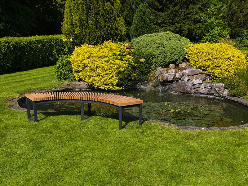 Mandalay Curved Backless Bench | FSC® Certified-Garden Furniture Centre-MidInstock,instock,MidRange,Backless,Outdoor Furniture,Teak Garden Furniture,Benches,FSC®,Teak Benches Benches,Tree Benches,Curved Benches,Teak,Teak Benches-{collection_title}