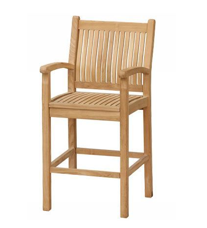 Marley Bar Armchair-Garden Furniture Centre-MidInstock,instock,MidRange,Outdoor Dining,Teak,Teak Garden Furniture,Bars & Bar Sets,Teak Chairs-{collection_title}