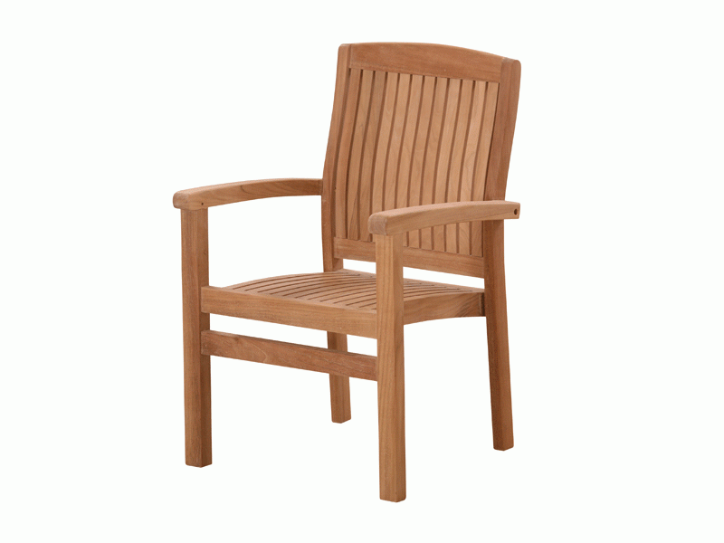 Marley Stacking Chair-Garden Furniture Centre-LowRange,Teak,Outdoor Dining,Dining Chair,Outdoor Furniture,Teak Garden Furniture-{collection_title}