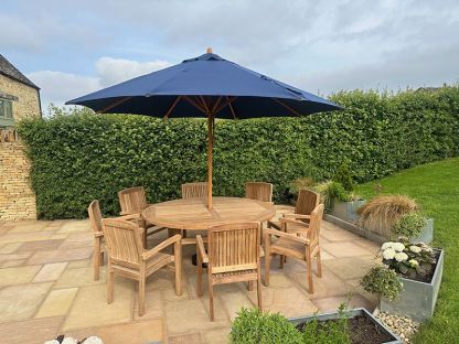 Marley 8 Chair Chunky Table Dining Set